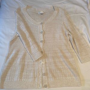 XL Christopher & Banks Knotted Cardigan